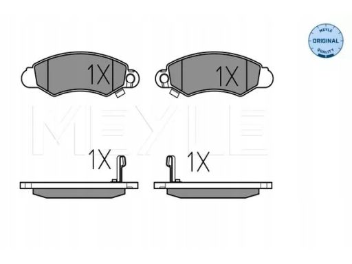 025 232 9614/W Klocek Hamulcowy Kpl. Przód , Pasuje Do: Subaru Justy I