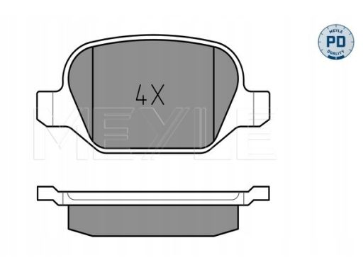 025 235 1716/Pd Klocek Hamulcowy Kpl. Tył , Pasuje Do: Alfa Romeo 147,