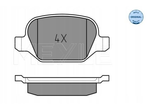 025 235 1716 Klocek Hamulcowy Kpl. Tył , Pasuje Do: Alfa Romeo 147, 15