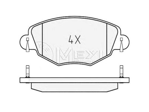 025 232 7918/Pd Klocek Hamulcowy Kpl. Przód , Pasuje Do: Ford Mondeo I