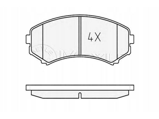 025 234 8816/W Klocek Hamulcowy Kpl. Przód , Pasuje Do: Mitsubishi