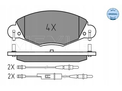 025 232 7318 Klocek Hamulcowy Kpl. Przód , Pasuje Do: Citroen C5 I, C5
