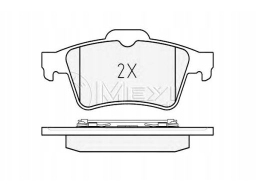 025 234 8216/Pd Klocek Hamulcowy Kpl. Tył , Pasuje Do: Ford Tourneo