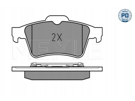 025 234 8216/Pd Klocek Hamulcowy Kpl. Tył , Pasuje Do: Ford Tourneo
