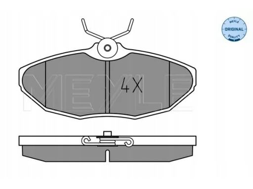 025 234 2417 Klocek Hamulcowy Kpl. Tył , Pasuje Do: Dodge Viper, Jagua
