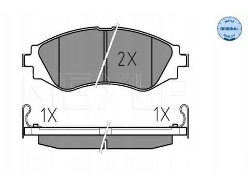 025 232 3417/W Klocek Hamulcowy Kpl. Przód , Pasuje Do: Chevrolet Epic