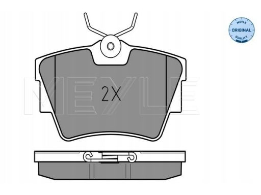 025 232 2416/W Klocek Hamulcowy Kpl. Tył , Pasuje Do: Vw Multivan T5,