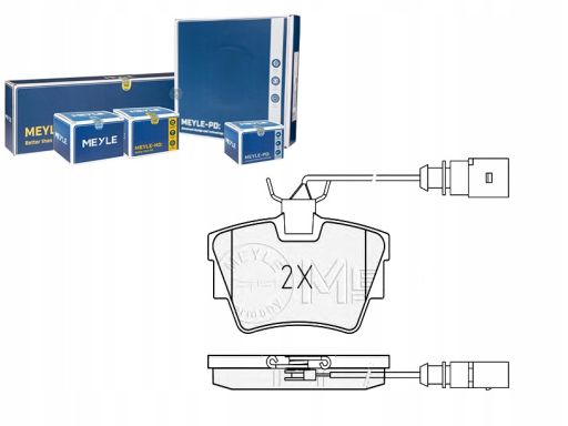 025 232 2416/W Klocek Hamulcowy Kpl. Tył , Pasuje Do: Vw Multivan T5,
