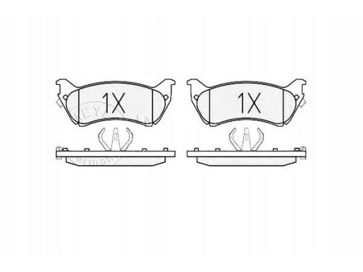 025 231 8917/W Klocek Hamulcowy Kpl. Tył , Pasuje Do: Mercedes M (W163