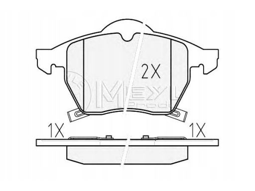 025 231 1619/W Klocek Hamulcowy Kpl. Przód , Pasuje Do: Opel Astra G,