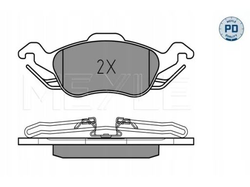 025 231 5419/Pd Klocek Hamulcowy Kpl. Przód , Pasuje Do: Ford Focus I