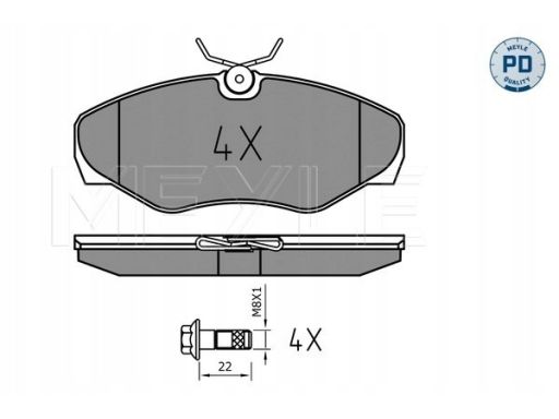 025 230 9918/Pd Klocek Hamulcowy Kpl. Przód , Pasuje Do: Nissan Primas