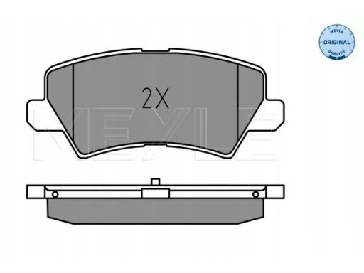 025 229 0115 Klocek Hamulcowy Kpl. Tył , Pasuje Do: Kia Picanto Iii