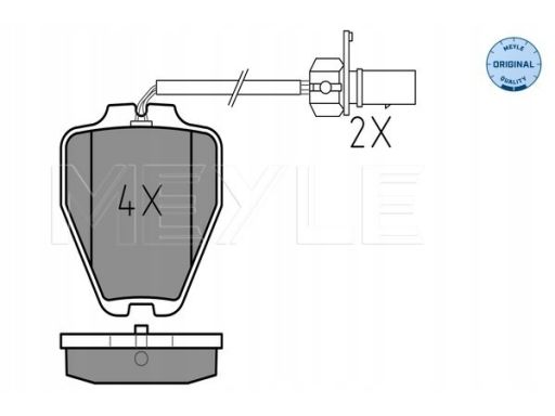 025 232 8017/W Klocek Hamulcowy Kpl. Przód , Pasuje Do: Audi A4 B5, A6