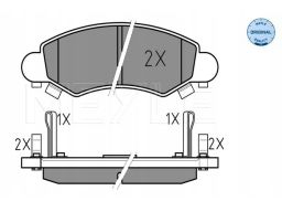 025 232 5316/W Klocek Hamulcowy Kpl. Przód , Pasuje Do: Opel Agila, Su