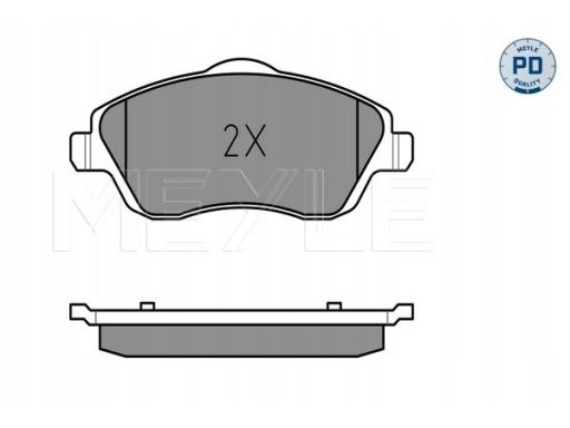 025 232 2517/Pd Klocek Hamulcowy Kpl. Przód , Pasuje Do: Opel Combo To