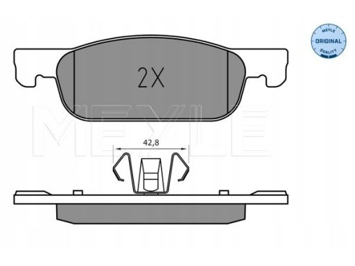 025 225 2517 Klocek Hamulcowy Kpl. Przód , Pasuje Do: Dacia Logan Ii,