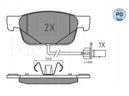 025 223 8317/Pd Klocek Hamulcowy Kpl. Przód (Z Podkładką Wytłumiającą)