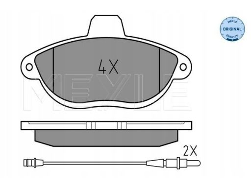 025 230 4218/W Klocek Hamulcowy Kpl. Przód , Pasuje Do: Citroen Evasio