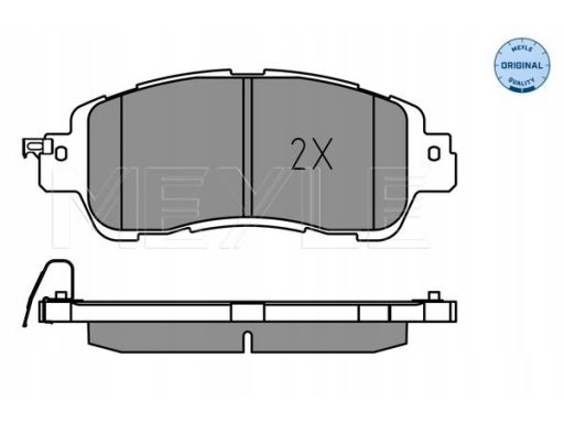 025 222 3515 Klocek Hamulcowy Kpl. Przód , Pasuje Do: Mazda 2 1.5/1.5D