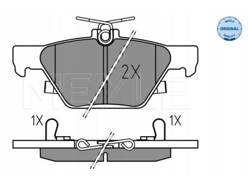 025 221 5814 Klocek Hamulcowy Kpl. Tył , Pasuje Do: Subaru Forester,