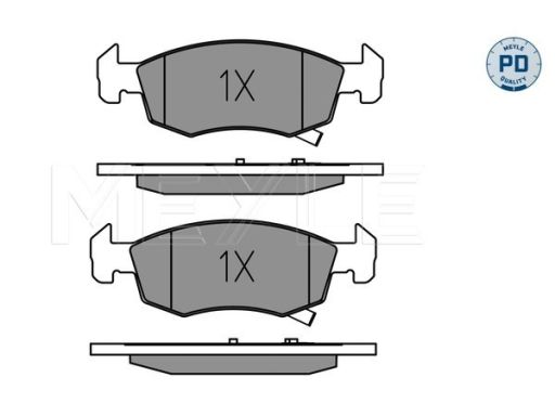 025 221 4317/Pd Klocek Hamulcowy Kpl. Przód , Pasuje Do: Opel Corsa E,