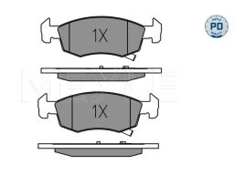 025 221 4317/Pd Klocek Hamulcowy Kpl. Przód , Pasuje Do: Opel Corsa E,