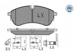 025 221 4721/Pd Klocek Hamulcowy Kpl. Przód/Tył Pasuje Do: Man Tge, Vw