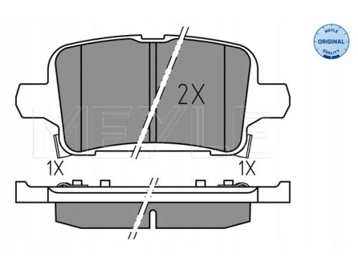 025 221 2917 Klocek Hamulcowy Kpl. Tył , Pasuje Do: Opel Ampera-E, Ast