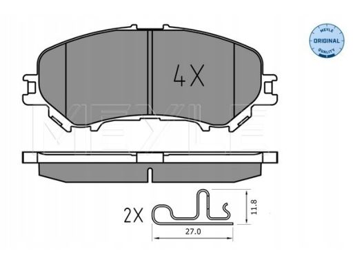 025 220 6518 Klocek Hamulcowy Kpl. Przód (Z Podkładką Wytłumiającą),