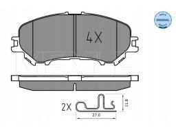 025 220 6518 Klocek Hamulcowy Kpl. Przód (Z Podkładką Wytłumiającą),