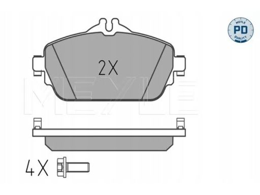 025 220 3119/Pd Klocek Hamulcowy Kpl. Przód , Pasuje Do: Mercedes C