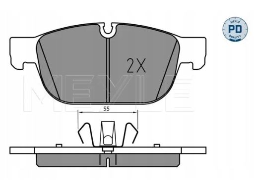 025 223 1719/Pd Klocek Hamulcowy Kpl. Przód , Pasuje Do: Volvo S60 Iii