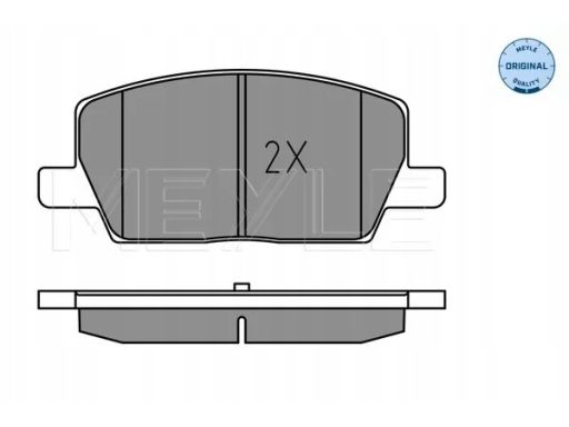025 223 1119 Klocek Hamulcowy Kpl. Przód , Pasuje Do: Chevrolet Trax,
