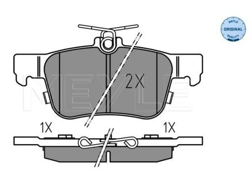 025 222 3116 Klocek Hamulcowy Kpl. Tył , Pasuje Do: Ford Focus Iv, Gal