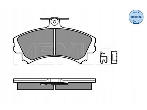025 219 2017 Klocek Hamulcowy Kpl. Przód , Pasuje Do: Mitsubishi Colt