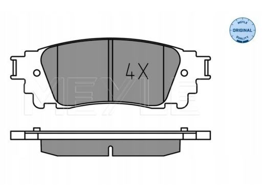 025 221 5315 Klocek Hamulcowy Kpl. Tył , Pasuje Do: Lexus Nx 2.0/2.5H