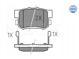 025 217 1914/W Klocek Hamulcowy Kpl. Tył , Pasuje Do: Honda Accord Iv,