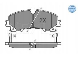 025 221 1716 Klocek Hamulcowy Kpl. Przód , Pasuje Do: Infiniti Q50, Q6