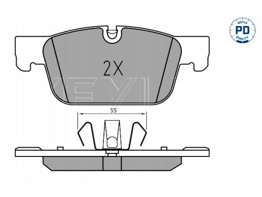 025 220 9817/Pd Klocek Hamulcowy Kpl. Przód , Pasuje Do: Volvo S60 Iii