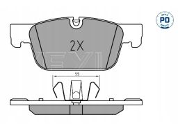 025 220 9817/Pd Klocek Hamulcowy Kpl. Przód , Pasuje Do: Volvo S60 Iii