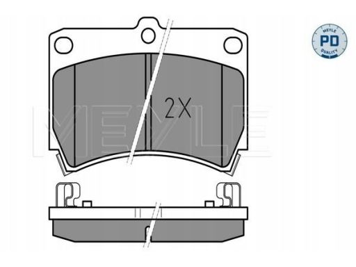 025 216 5415/Pd Klocek Hamulcowy Kpl. Przód , Pasuje Do: Kia Rio I, Ma