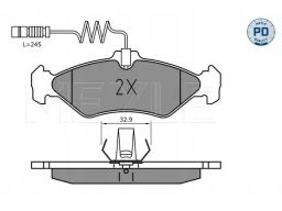 025 216 2117/Pd Klocek Hamulcowy Kpl. Tył , Pasuje Do: Mercedes Sprint