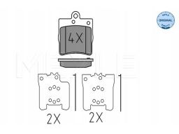 025 219 1915 Klocek Hamulcowy Kpl. Tył , Pasuje Do: Mercedes C (Cl203)