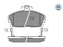 025 215 1518/Pd Klocek Hamulcowy Kpl. Przód , Pasuje Do: Honda Civic V
