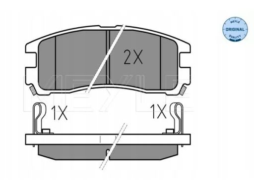 025 217 0615/W Klocek Hamulcowy Kpl. Tył , Pasuje Do: Chrysler Sebring