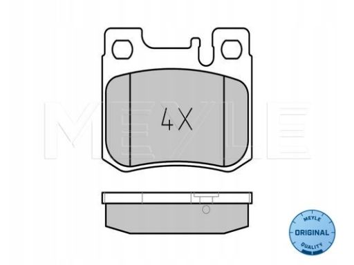 025 213 0115 Klocek Hamulcowy Kpl. Tył , Pasuje Do: Mercedes 124 (C124