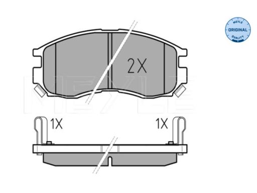 025 216 4716/W Klocek Hamulcowy Kpl. Przód , Pasuje Do: Dodge Avenger,