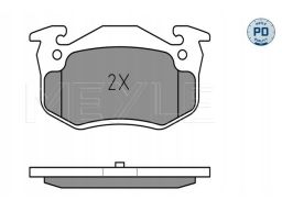 025 209 7311/Pd Klocek Hamulcowy Kpl. Tył , Pasuje Do: Citroen Saxo,