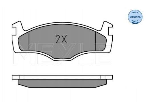 025 208 8715 Klocek Hamulcowy Kpl. Przód , Pasuje Do: Seat Cordoba,